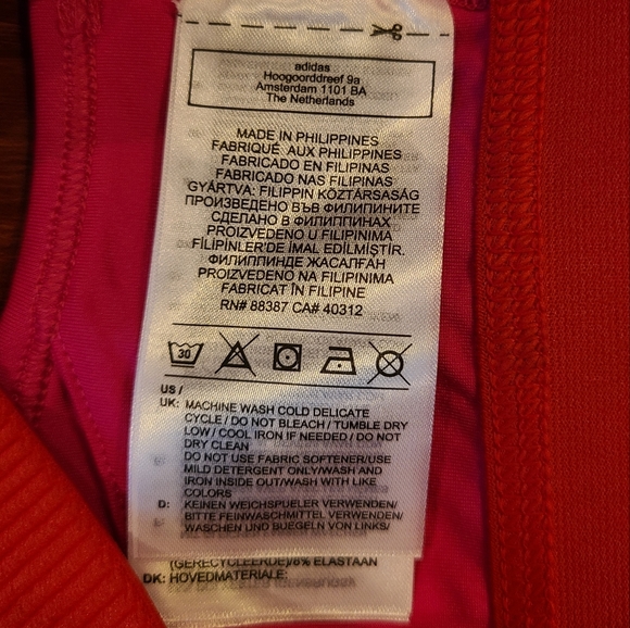 Adidas Marimekko Girls Pink Sports Bra Large - Picture 5 of 5
